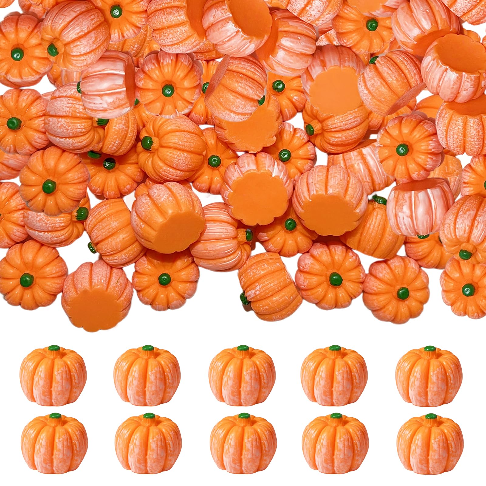 50 Pcs Candy Corn Decor Halloween Table Decorations Fake Resin Candy Corn Halloween Miniature for Halloween Party Favors Gifts Goodie Bag Stuffers Fillers Dollhouse Party Decorations